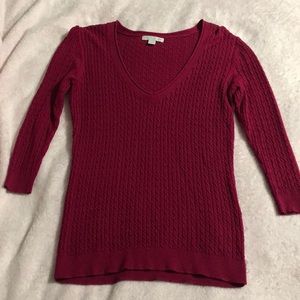 Size S New York & Co Burgundy Sweater